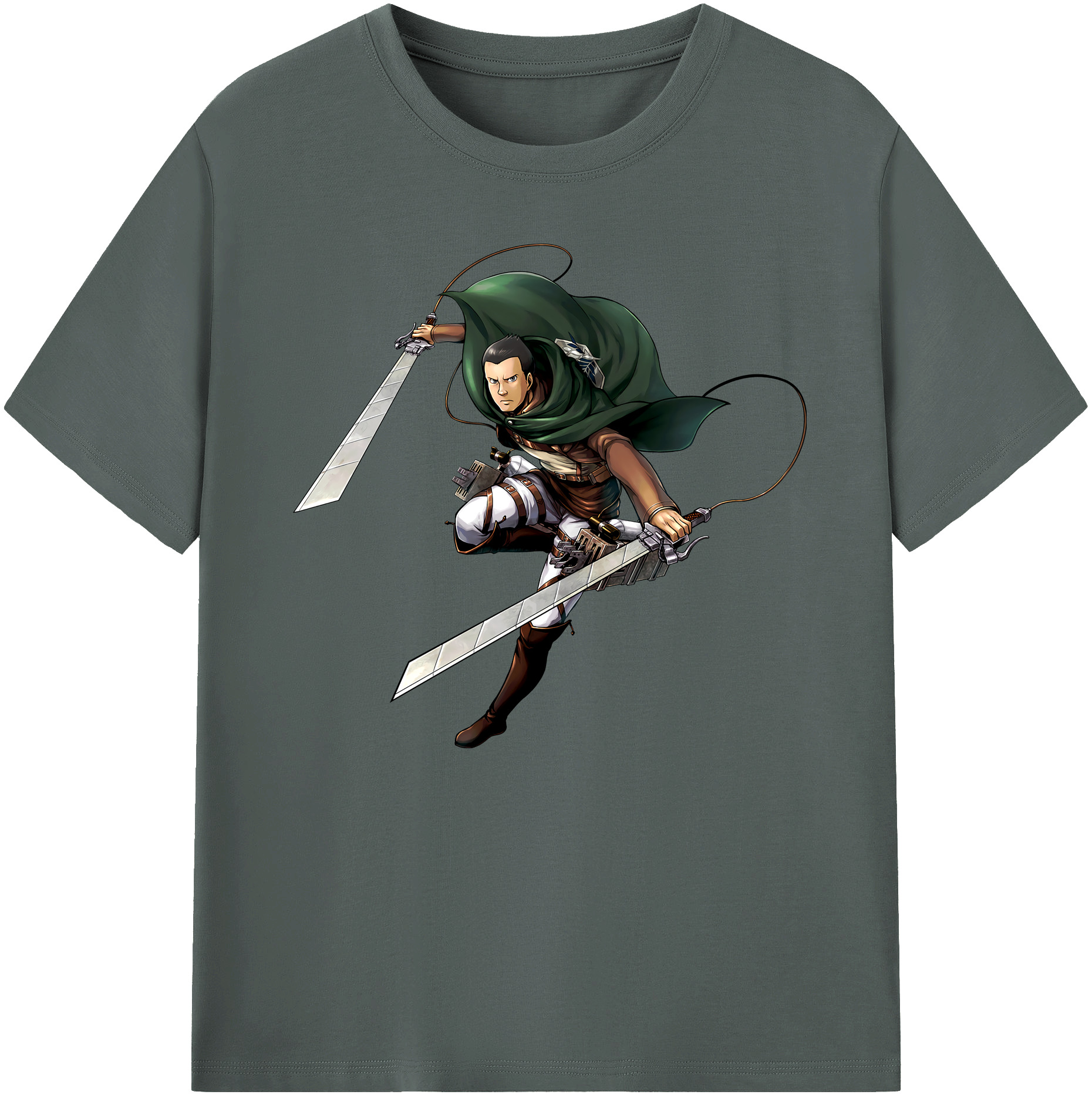 （画像用） 進撃の巨人 Attack on Titan 綿100％ メンズ半袖Tシャツ｜肌触りやわらか＆通気性